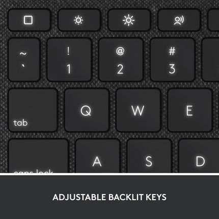 Logitech Combo Touch funda teclado retroiluminado para iPad 11" A16 y 10.9" 10ª gen con teclado táctil y almacenamiento para Apple Pencil