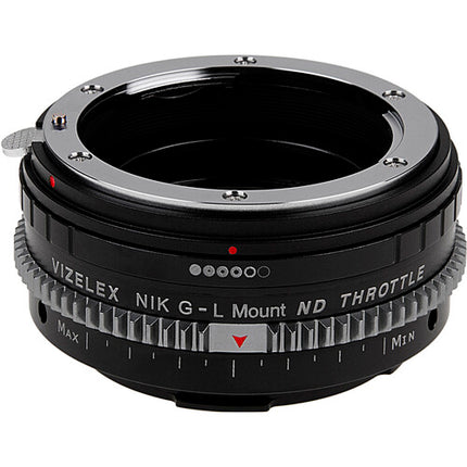 FotodioX Vizelex Adaptador de Lentes ND para Nikon F Montura con ND2 ND256 y Diseño Metálico