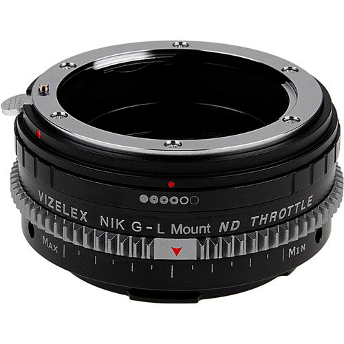 FotodioX Vizelex Adaptador de Lentes ND para Nikon F Montura con ND2 ND256 y Diseño Metálico