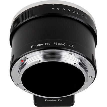 FotodioX Pro Adaptador de Objetivo Pentax 645 a Hasselblad X con Control de Apertura y Construcción Metálica
