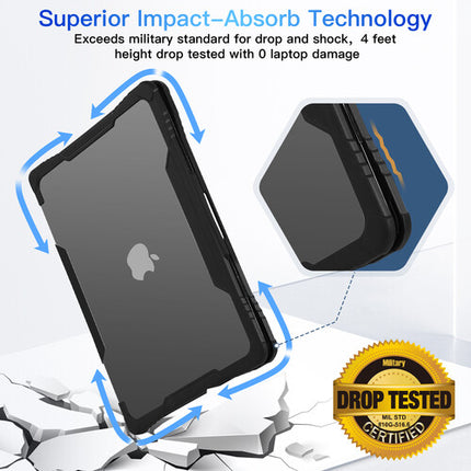 TechProtectus Funda Rugged para MacBook Air 13.6" con Cubierta de Teclado Negra