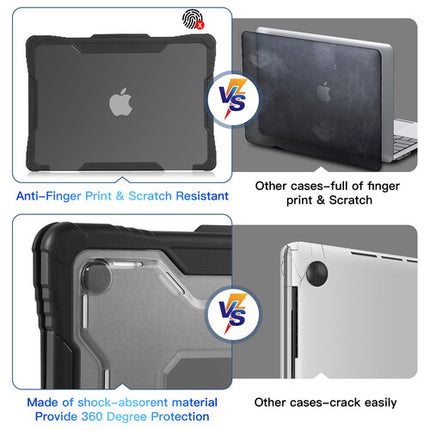 TechProtectus Funda Rugged para MacBook Air 13.6" con Cubierta de Teclado Negra