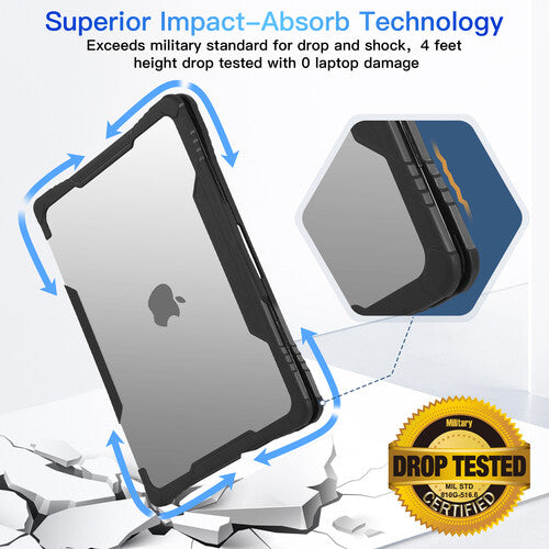 TechProtectus Funda Rugged para MacBook Air 13.6" con Cubierta de Teclado Resistente al Agua y Arañazos