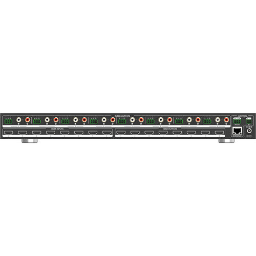 A-Neuvideo 8x8 UHD 4K HDR Matriz HDMI con Escalador Audio Extractor 7.1 canales y Control remoto IR