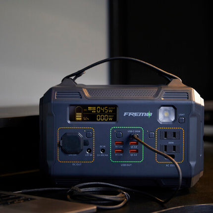 Fremo X300 Estación de Energía Portátil 276Wh 9 Salidas Recarga 2 Horas