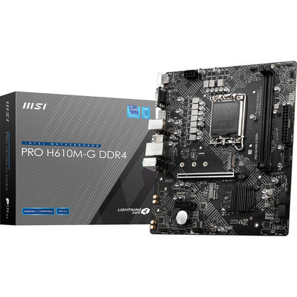MSI PRO H610M-G DDR4 Placa base Micro-ATX LGA 1700 2x DDR4 3200 4x SATA III