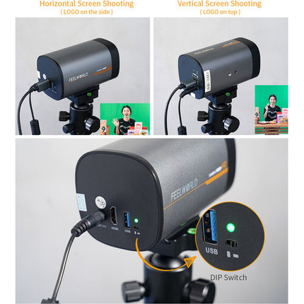 Cámara FeelWorld HV10X para streaming Full HD 1080p60 zoom óptico 10x