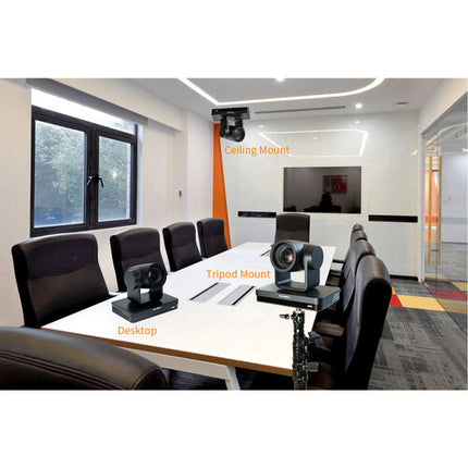 FeelWorld UHD 4K Cámara PTZ con Zoom Óptico 12x 1/2.8" CMOS PoE
