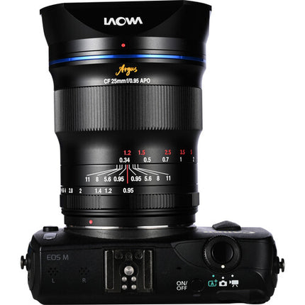 Venus Optics Laowa Argus 25mm f/0.95 APO para Canon EF-M APS-C Ultra Rápido