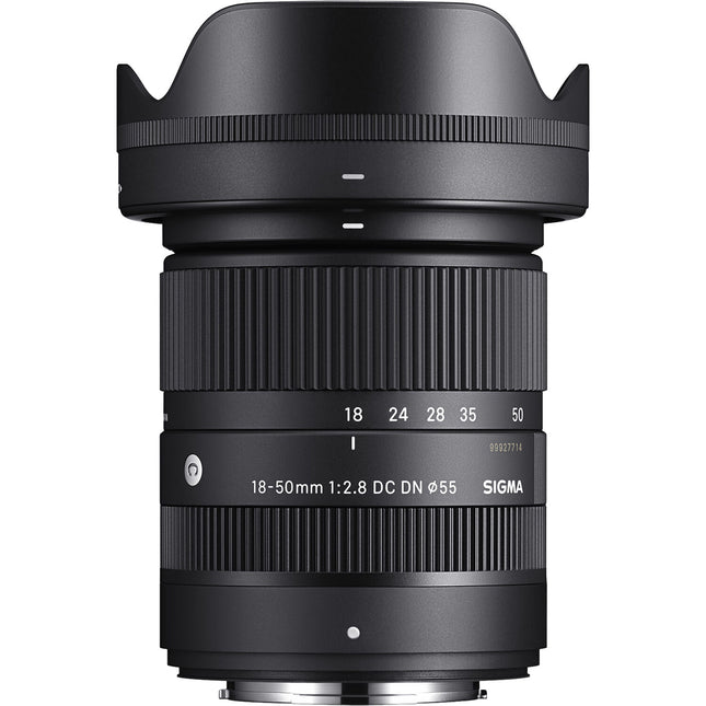 Sigma 18-50mm f/2.8 DC DN Objetivo APS-C con Diafragma de 7 Lamas y Parasol