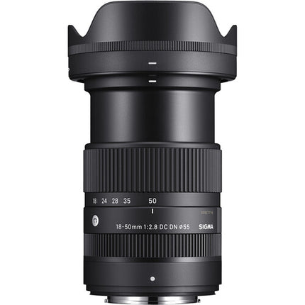 Sigma 18-50mm f/2.8 DC DN Objetivo APS-C con Diafragma de 7 Lamas y Parasol