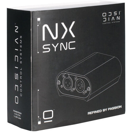 Obsidian Elation Professional NX Sync Interfaz SMPTE Timecode USB Compatible macOS Windows