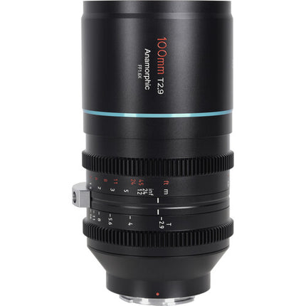Sirui 100mm T2.9 Lente Anamórfica Full-Frame E-Mount Filtro 82mm