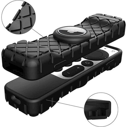 Funda de silicona Sahara para mando Apple TV 4K 2ª gen con AirTag negra