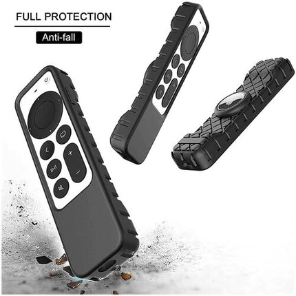 Funda de silicona Sahara para mando Apple TV 4K 2ª gen con AirTag negra
