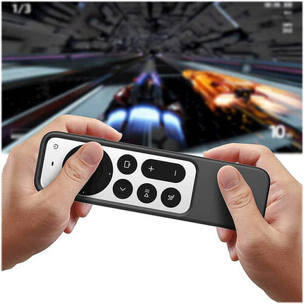 Funda de silicona Sahara para mando Apple TV 4K 2ª gen con AirTag negra