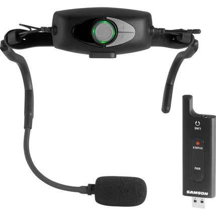Samson AirLine XD USB Sistema de Auriculares Fitness 2.4 GHz Batería 6 Horas Alcance 30 m