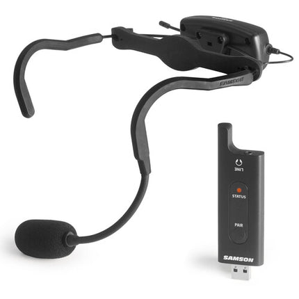 Samson AirLine XD USB Sistema de Auriculares Fitness 2.4 GHz Batería 6 Horas Alcance 30 m