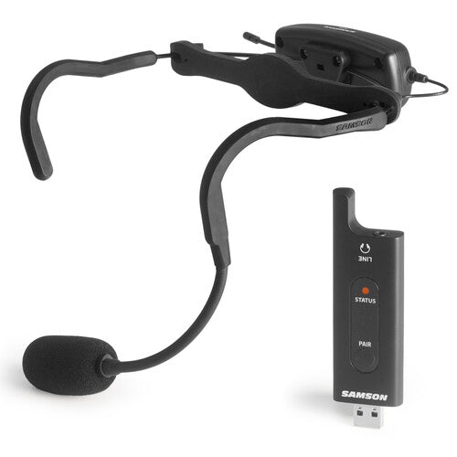 Samson AirLine XD USB Sistema de Auriculares Fitness 2.4 GHz Batería 6 Horas Alcance 30 m