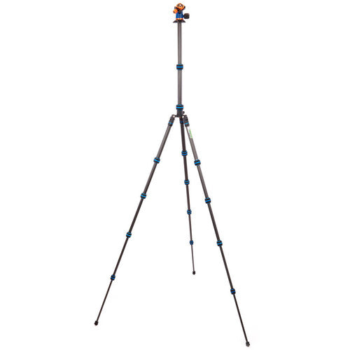 3 Legged Thing Punks Brian 2.0 trípode de fibra de carbono 73 cm altura máxima y cabeza bola AirHed Neo 2.0 azul