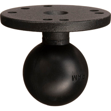 RAM Mounts Base Redonda 2.5" con Patrón de Agujeros AMPS y Bola 1.5" de Aluminio Marino