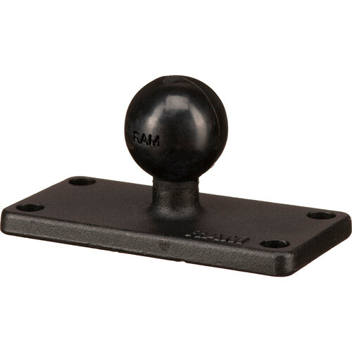 RAM Mounts Base de Montaje con Bola de 1 Pulgada y Placa Rectangular de Aluminio