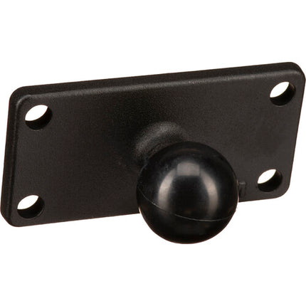RAM Mounts Base de Montaje con Bola de 1 Pulgada y Placa Rectangular de Aluminio