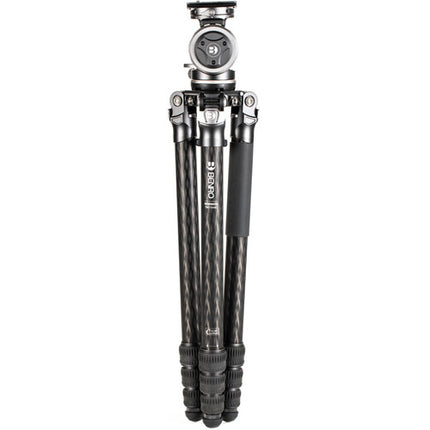 Benro Mammoth Tripode de Fibra de Carbono 68.5 Pulgadas 33 lb Cabezal WH15 para Fotografia de Naturaleza