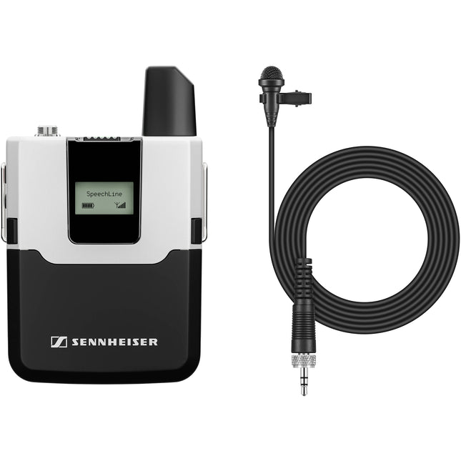 Sennheiser SL Bodypack Transmisor Inalámbrico con Micrófono Lavalier ME 2 Omnidireccional 15 Horas Batería Recargable