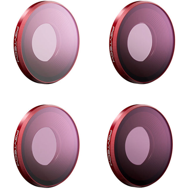 PGYTECH Pro Juego de Filtros ND para DJI Osmo Action 3 4 Pack ND8 ND16 ND32 ND64