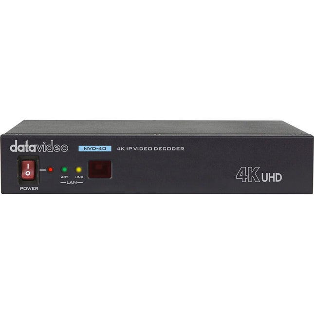 Datavideo NVD-40 Decodificador de Video IP 4K H.264 H.265 HDMI