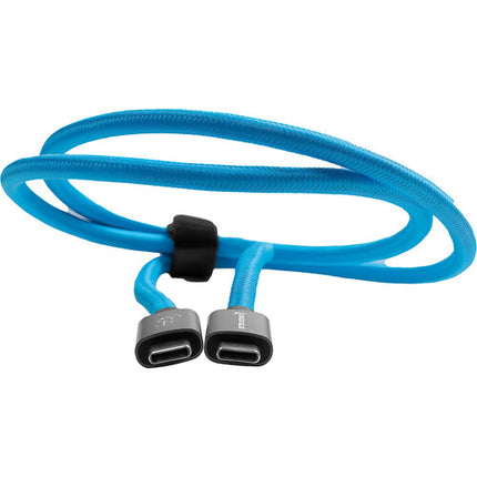Kondor Blue Cable USB-C 3 Pies 40 Gb/s 5A 100W Garantía Limitada