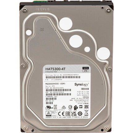 Synology 12TB HAT5300 HDD empresarial 3.5" SATA III 256MB caché 7200rpm garantía 5 años
