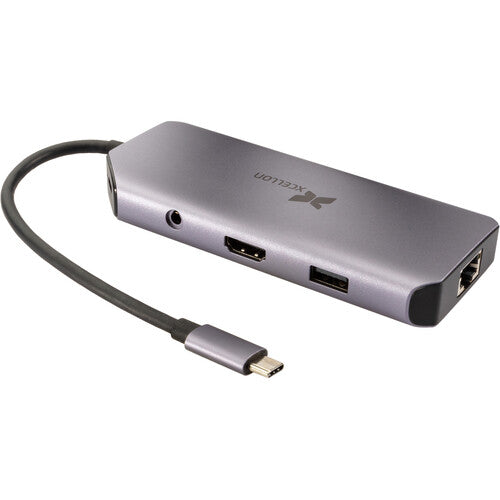 Xcellon Pro Hub 10 10 en 1 USB-C 3.2 Gen 2 con HDMI 4K y Ethernet
