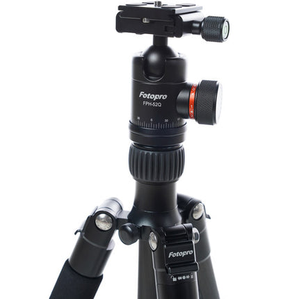 Fotopro X-GO Plus Kit Trípode Fibra de Carbono con Cabezal Bola FPH-52Q 51.5" y 17.6 lb capacidad