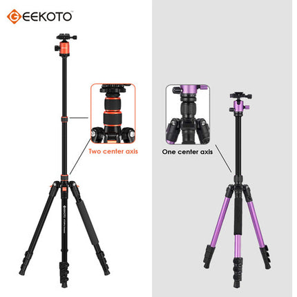 Geekoto AT24Pro Dreamer Trípode de Aluminio 77" Capacidad 17.6 lb con Kit de Accesorios