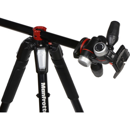 Manfrotto MK055XPRO3-3W Tripié de aluminio capacidad 15 kg altura 183 cm con cabezal 3 vías y placa rápida 200PL-14