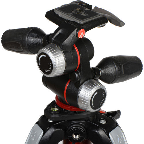 Manfrotto MK190XPRO4-3W Trípode de Aluminio con Cabezal 3 Vías 68.1" Altura Máxima 26.5 lb Carga