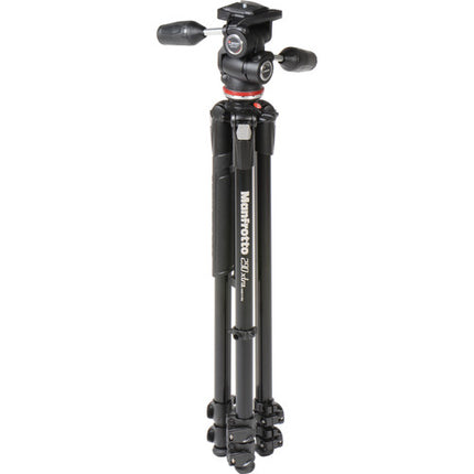 Manfrotto MK290XTA3-3WUS Tripode de Aluminio 67.5 Pulgadas 22 lb con Cabezal Pan/Tilt 3 Vías