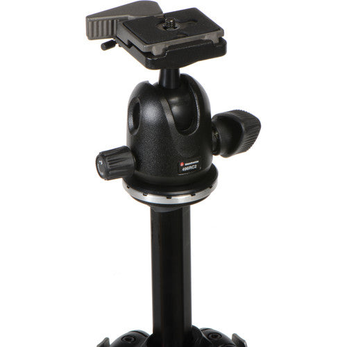 Manfrotto MK290XTA3-BHUS Trípode de Aluminio 66.9" Altura Máxima Capacidad 15.4 lb con Rótula Bola y Funda