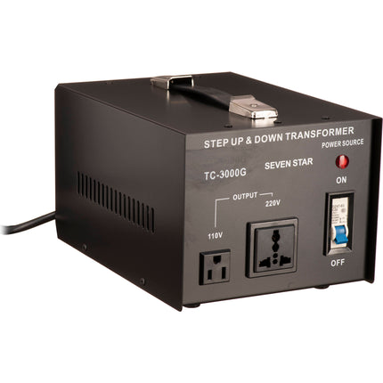 Sevenstar TC-3000 Transformador 3000W Dual Voltaje con Fusibles Repuestos