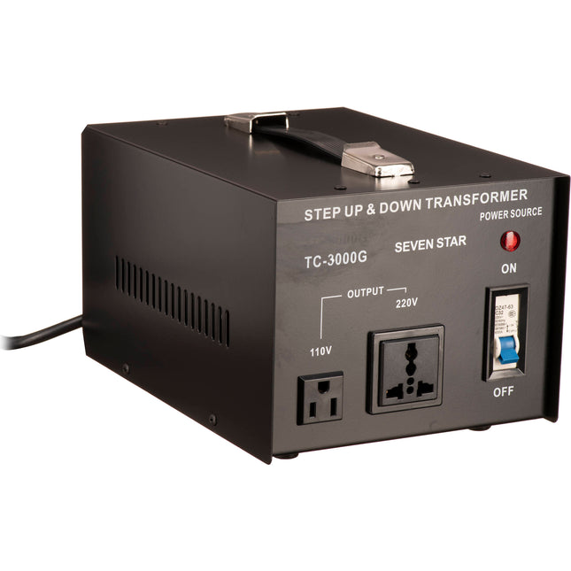 Sevenstar TC-3000 Transformador 3000W Dual Voltaje con Fusibles Repuestos
