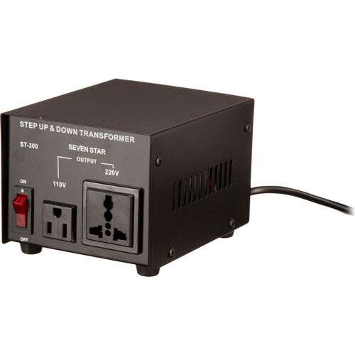 Sevenstar ST-300 Transformador Step Up Step Down 300W Adaptador US a Euro