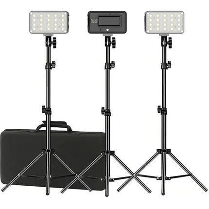 COMER Radiance 360 Panel LED On-Cámara Kit 3 Luces 7540 Lux 24° Haz