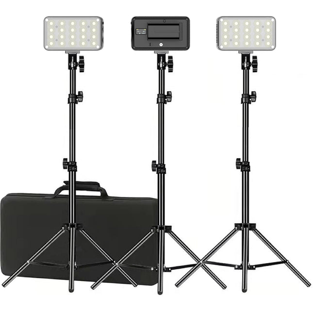 COMER Radiance 360 Panel LED On-Cámara Kit 3 Luces 7540 Lux 24° Haz