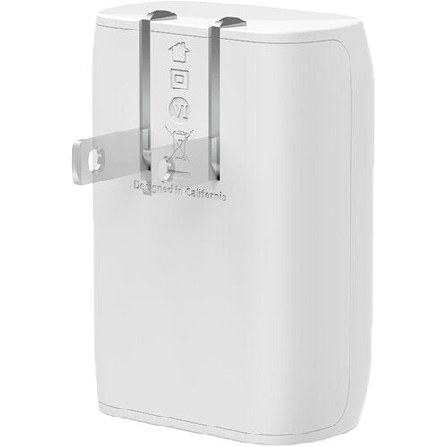 Belkin BoostCharge Cargador de pared USB-C PD 30W con protección y enchufe plegable