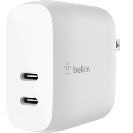 Belkin BoostCharge Cargador de pared USB-C PD 40W 2 Puertos 20W cada uno