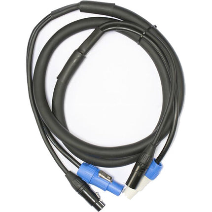 ADJ Cable Combo 5-Pin XLR DMX con Conexión de Poder 6 Pies PVC
