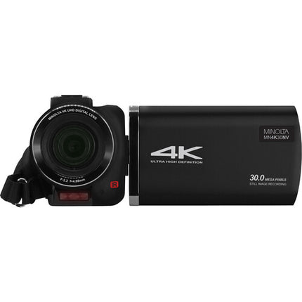 Minolta MN4K30NV Cámara de Video UHD 4K Visión Nocturna 13MP 30MP Pantalla 3 Pulgadas