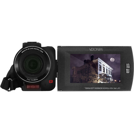 Minolta MN4K30NV Cámara de Video UHD 4K Visión Nocturna 13MP 30MP Pantalla 3 Pulgadas